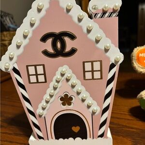 CHANEL Pink Decorative House with Pearl Accents
